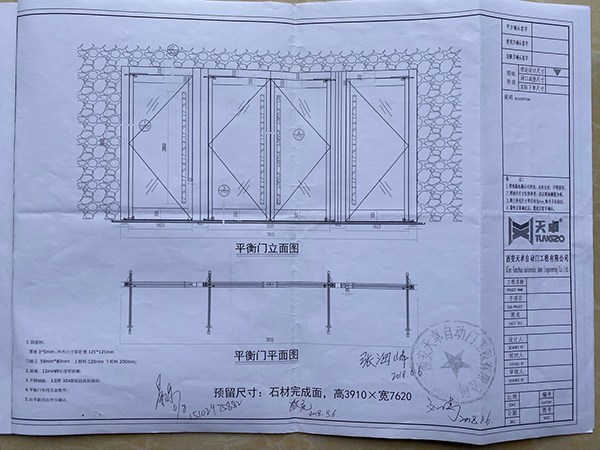 售楼部平衡门